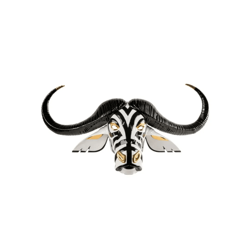 Lladro Inspiration Buffalo Mask (black-gold)