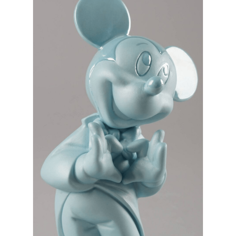 Lladro Inspiration Default Mickey Mouse Figurine. Blue