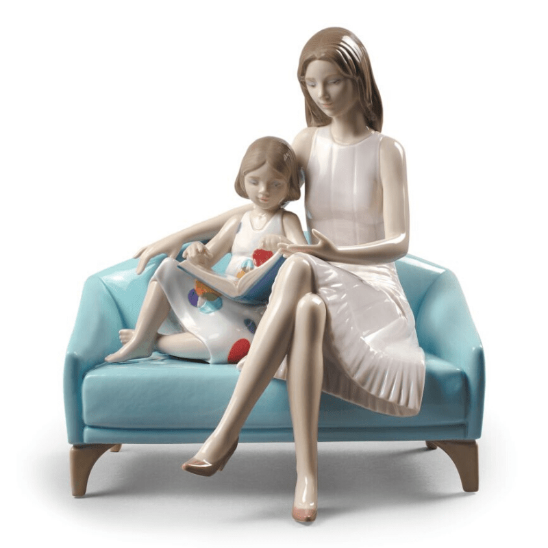 Lladro Inspiration Default Our Reading Moment Mother Figurine