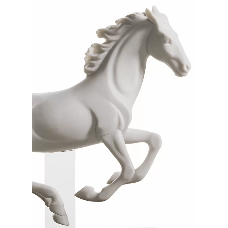 Lladro Inspiration Gallop I Horse. White