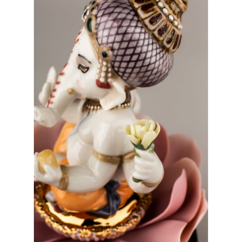 Lladro Inspiration Padmasana Ganesha
