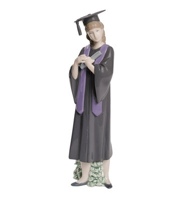 Lladro Nao Graduation Joy - Young Woman