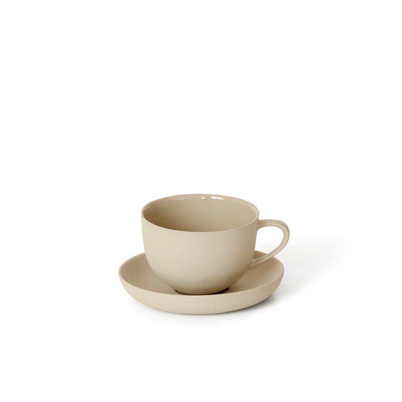 MUD Australia Tea & Coffee Sand Round Teacup & Saucer