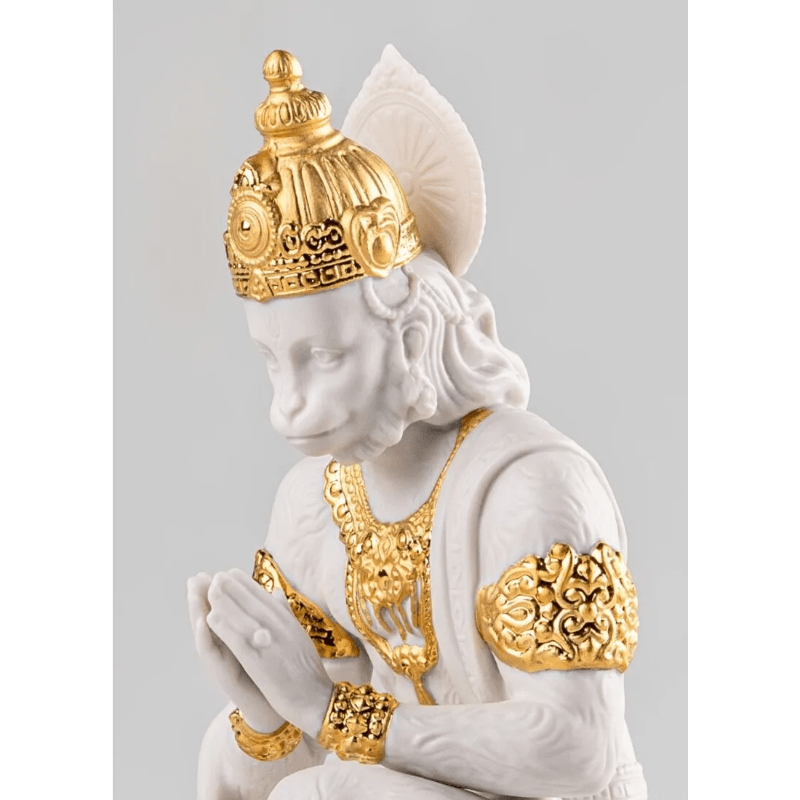 Lladro Inspiration Hanuman - Golden Lustre
