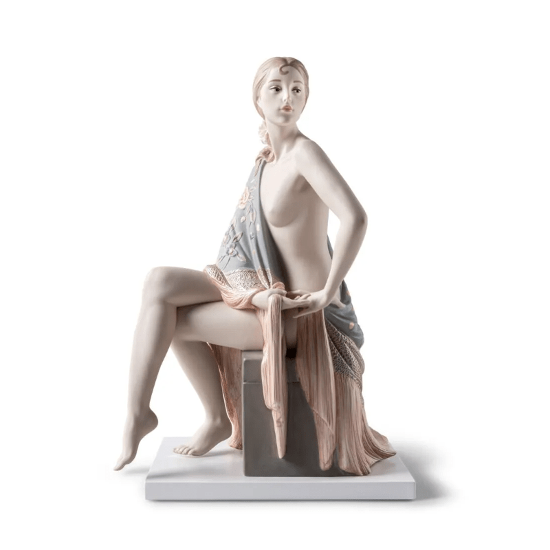 Lladro Inspiration Nude with Shawl - Metallic