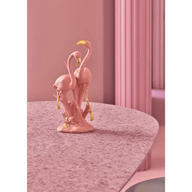 Lladro Inspiration The Flamingos. Pink