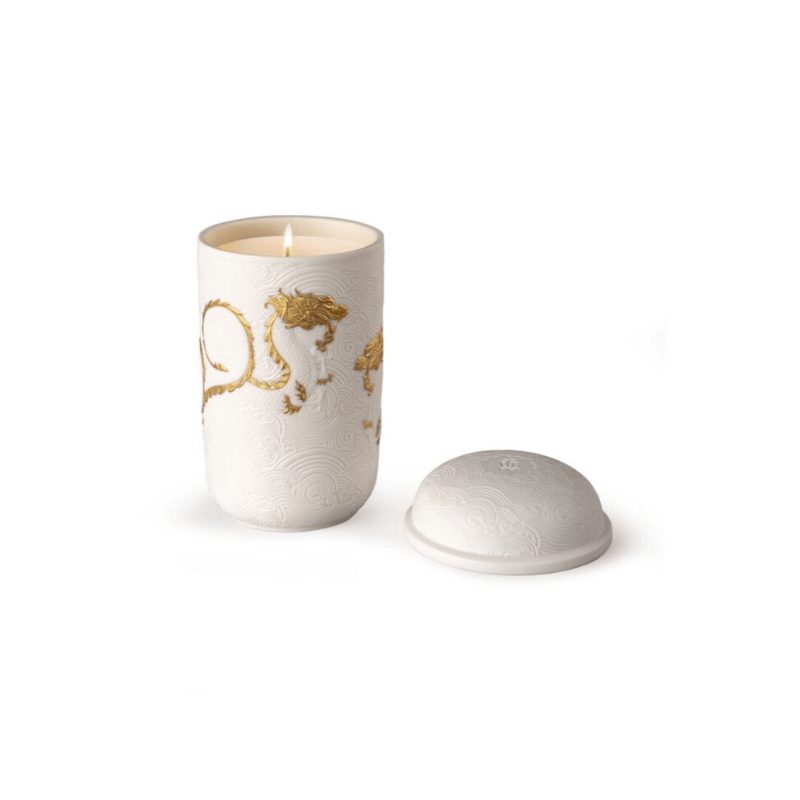 Lladro Home Accessories Default Golden Dragons Candle. Gardens of Valencia Scent