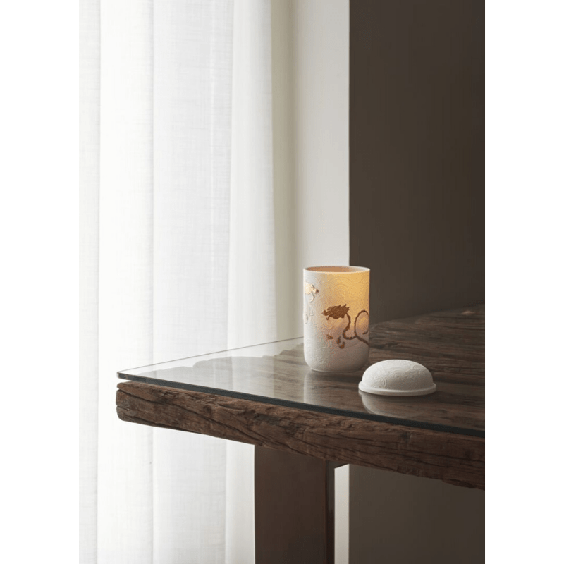 Lladro Home Accessories Default Golden Dragons Candle. Gardens of Valencia Scent