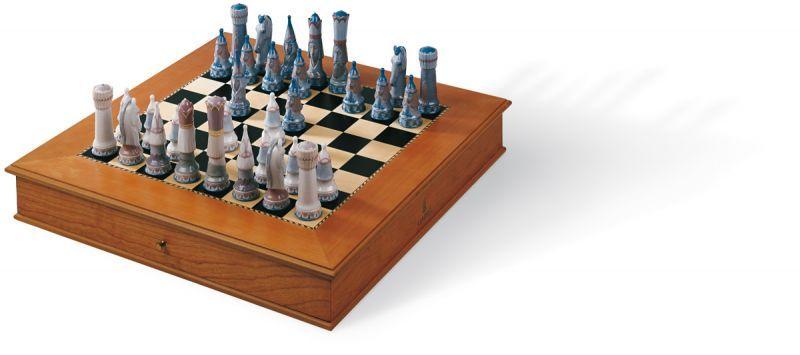 Lladro Home Accessories Default Medieval Chess Set (Board Box Included)