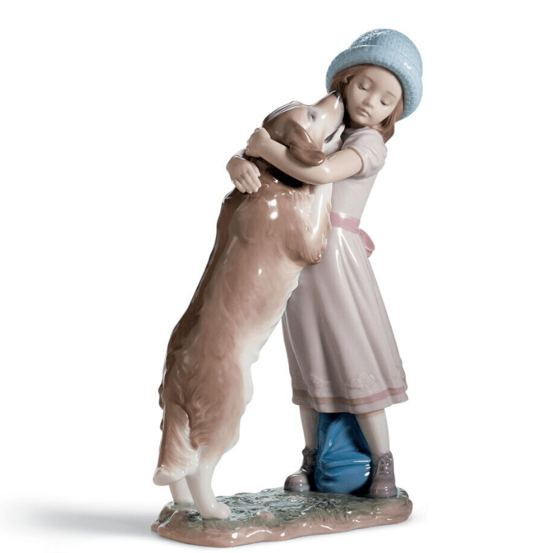 Lladro Inspiration Default A Warm Welcome Dog Figurine
