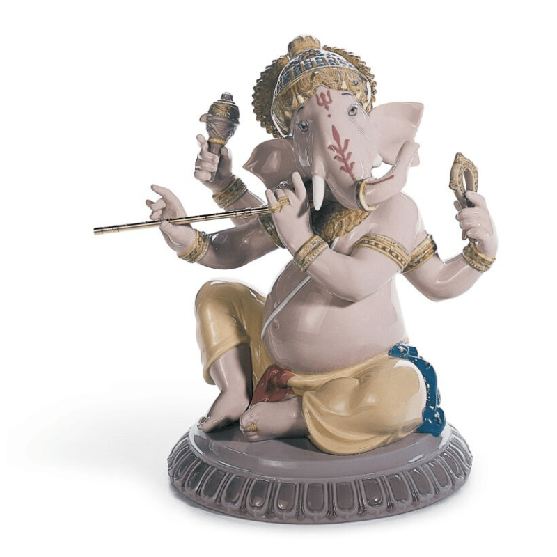 Lladro Inspiration Default Bansuri Ganesha Figurine