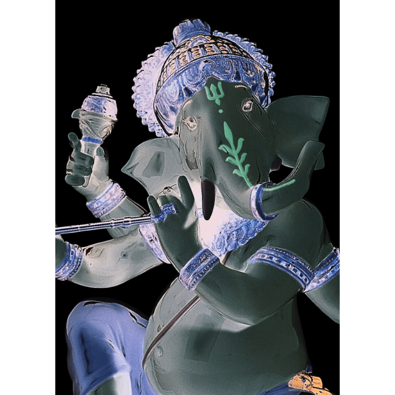 Lladro Inspiration Default Bansuri Ganesha Figurine