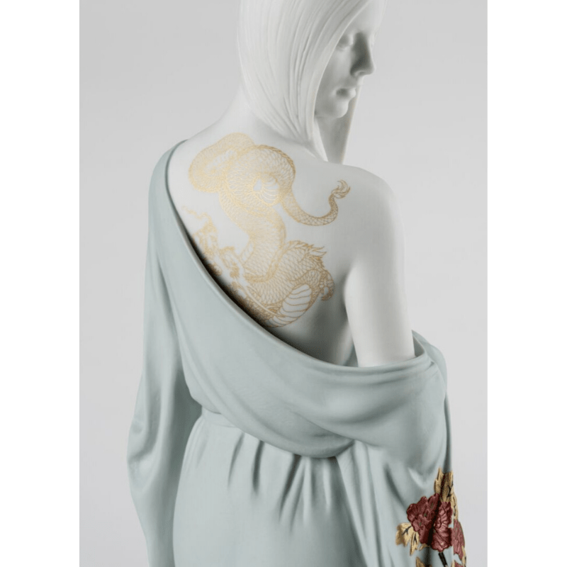 Lladro Inspiration Default Beauty with Dragon Tattoo Woman Figurine