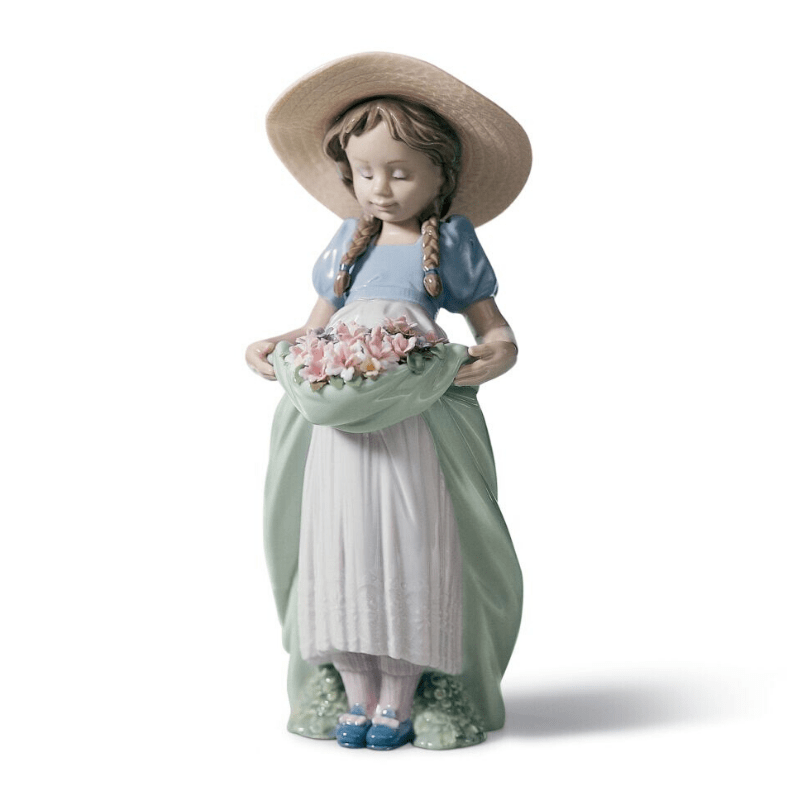 Lladro Inspiration Default Bountiful Blossoms Girl Figurine
