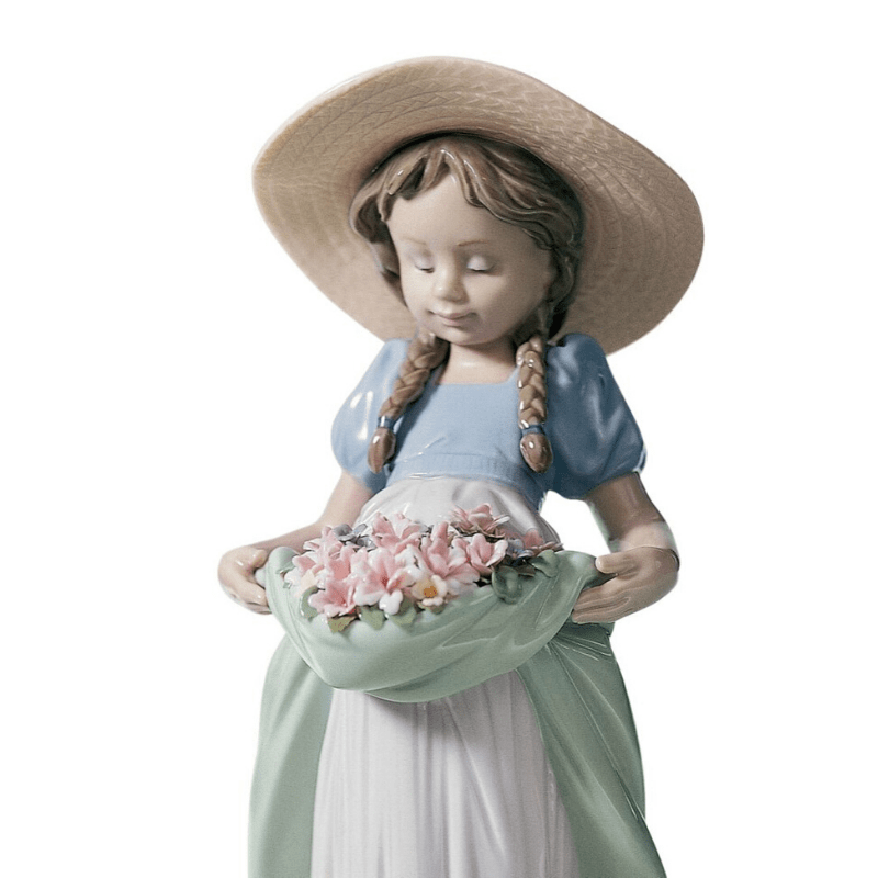 Lladro Inspiration Default Bountiful Blossoms Girl Figurine