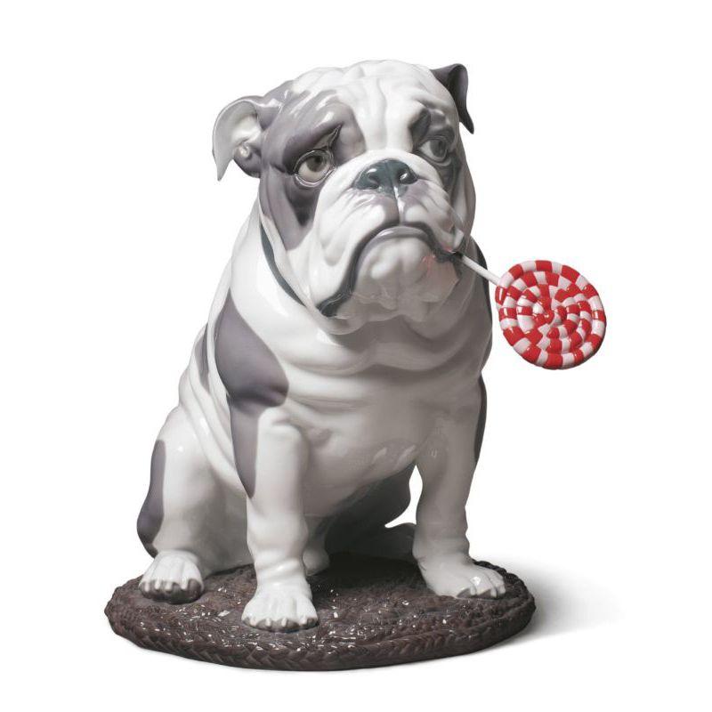 Lladro Inspiration Default Bulldog with Lollipop