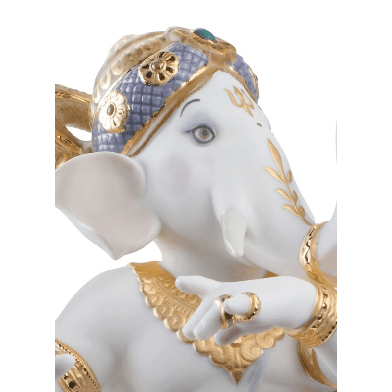 Lladro Inspiration Default Dancing Ganesha Figurine. Limited Edition