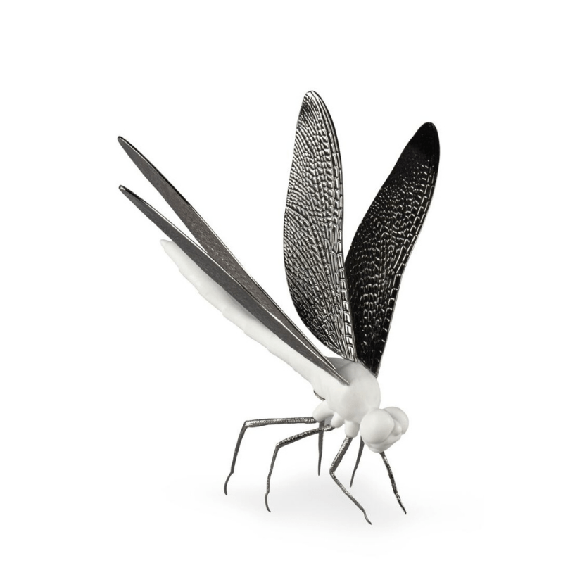Lladro Inspiration Default Dragonfly Figurine Matte White