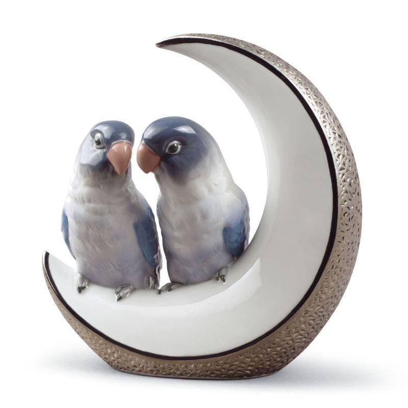 Lladro Inspiration Default Fly Me to The Moon Birds (Silver)