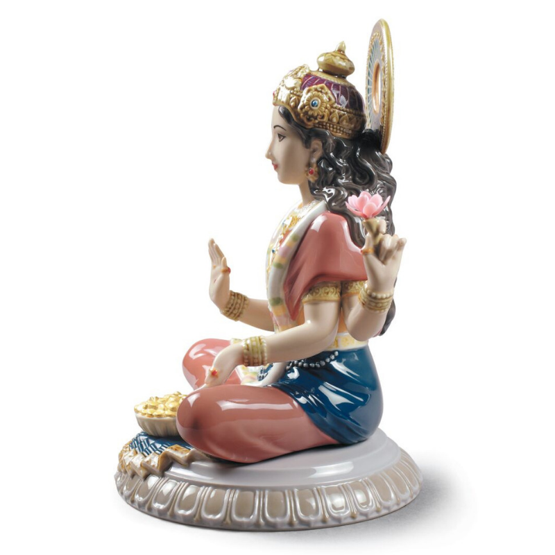 Lladro Inspiration Default Goddess Sri Lakshmi Figurine