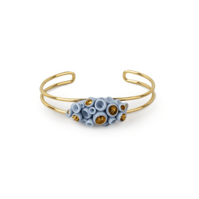 Lladro Inspiration Default Golden Blue Reef Metal Bracelet