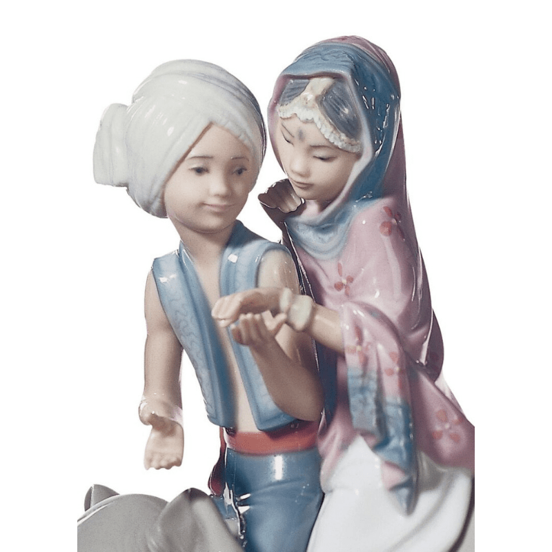 Lladro Inspiration Default Hindu Children Figurine