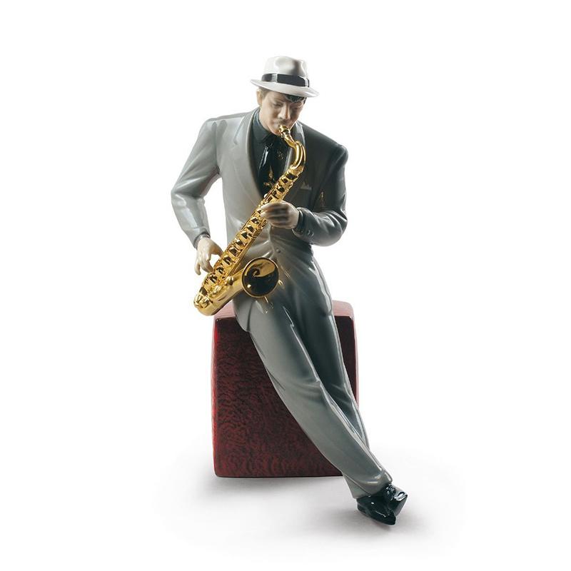 Lladro Inspiration Default Jazz Saxophonist