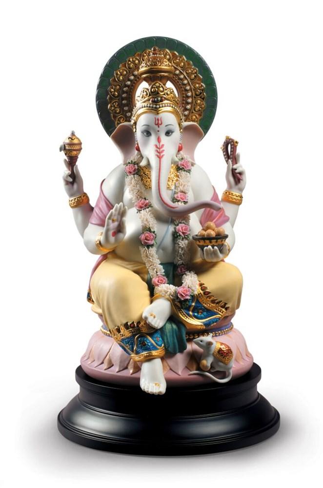 Lladro Inspiration Default Lord Ganesha Sculpture (Limited Edition)