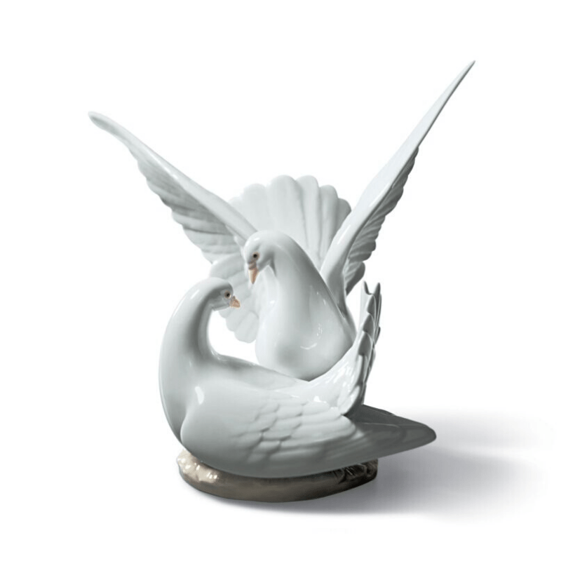 Lladro Inspiration Default Love Nest Doves Figurine