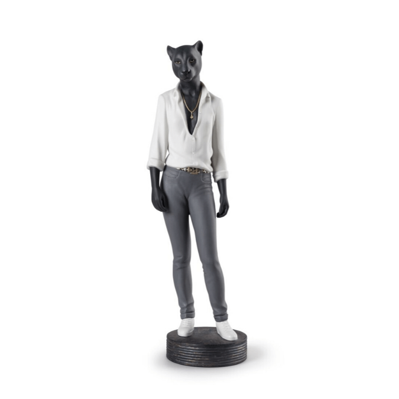 Lladro Inspiration Default Panther Woman Figurine