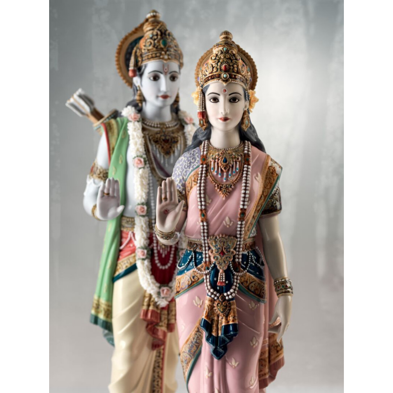 Lladro Inspiration Default Rama and Sita Sculpture. Limited Edition
