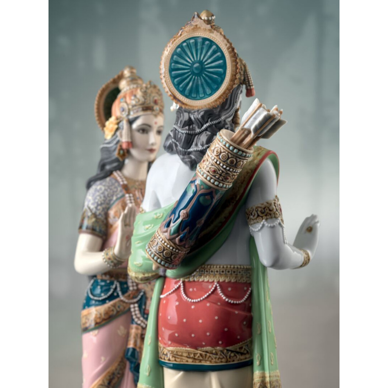 Lladro Inspiration Default Rama and Sita Sculpture. Limited Edition