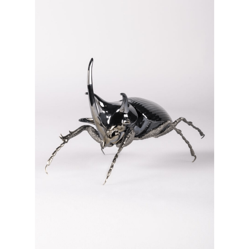Lladro Inspiration Default Rhinoceros Beetle Figurine