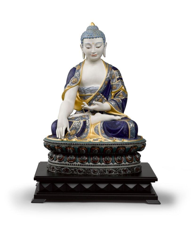 Lladro Inspiration Default Shakyamuni Buddha Sculpture. Golden Lustre. Limited Edition