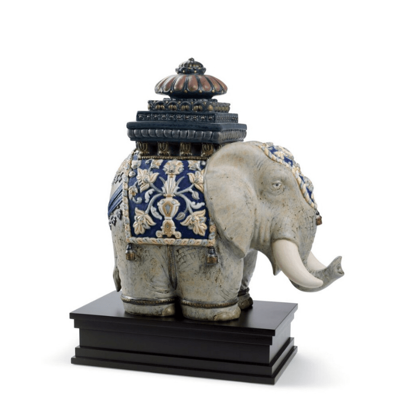 Lladro Inspiration Default Siamese Elephant Sculpture. Limited Edition