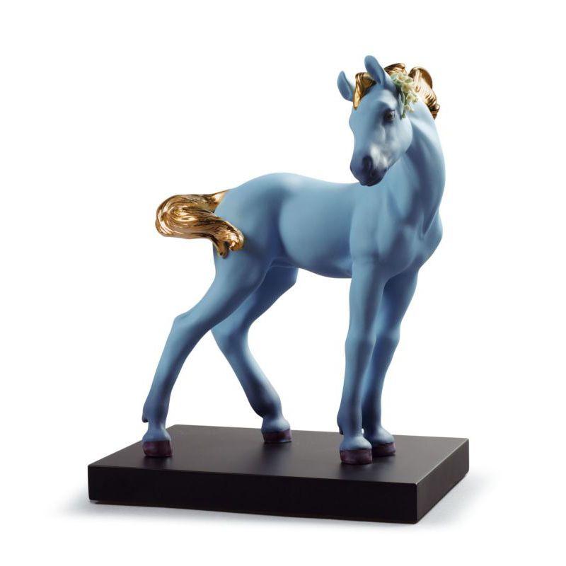 Lladro Inspiration Default The Horse ( Blue)