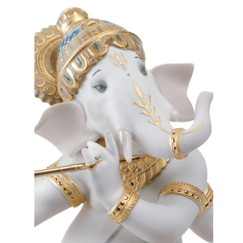 Lladro Inspiration Default Veena Ganesha Figurine. Limited Edition