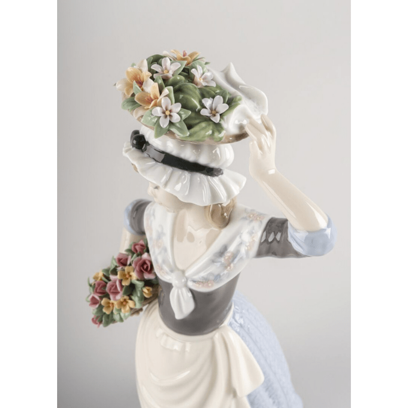 Lladro Inspiration Flower Picking Woman Figurine