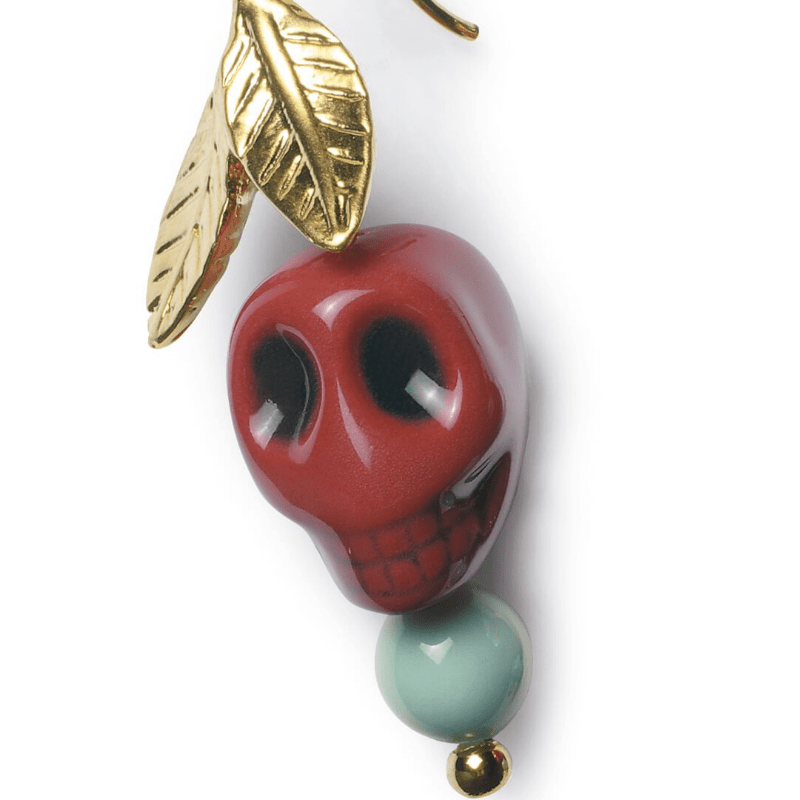 Lladro Inspiration Frida Kahlo Skull Earrings