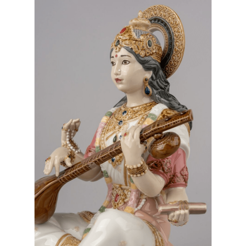 Lladro Inspiration Goddess Saraswati Figurine