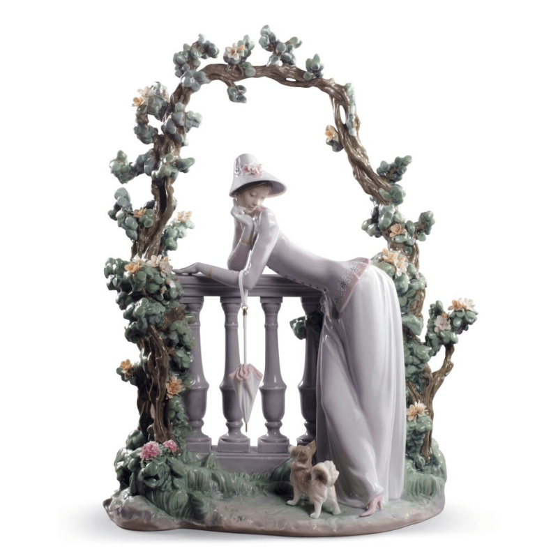 Lladro Inspiration In the Balustrade Woman
