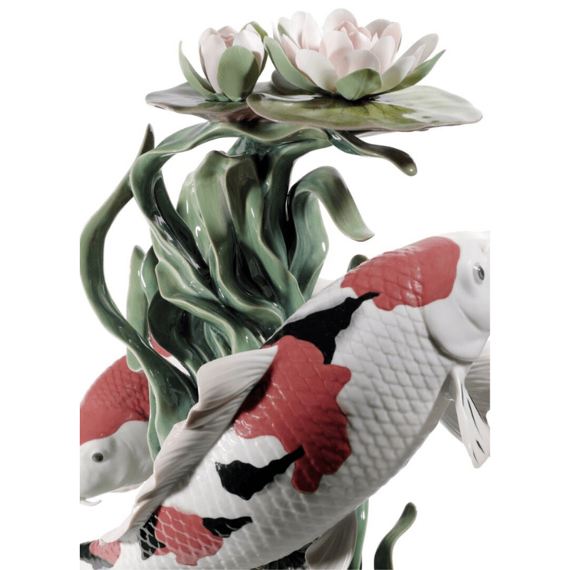 Lladro Inspiration Koi Fish Sculpture. Limited Edition