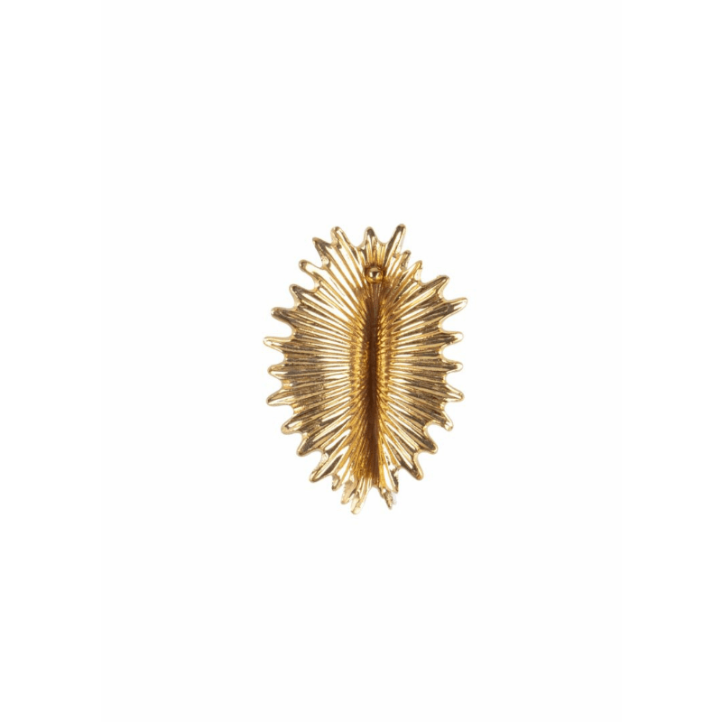 Lladro Jewellery Actinia Big Earrings. Golden Lustre