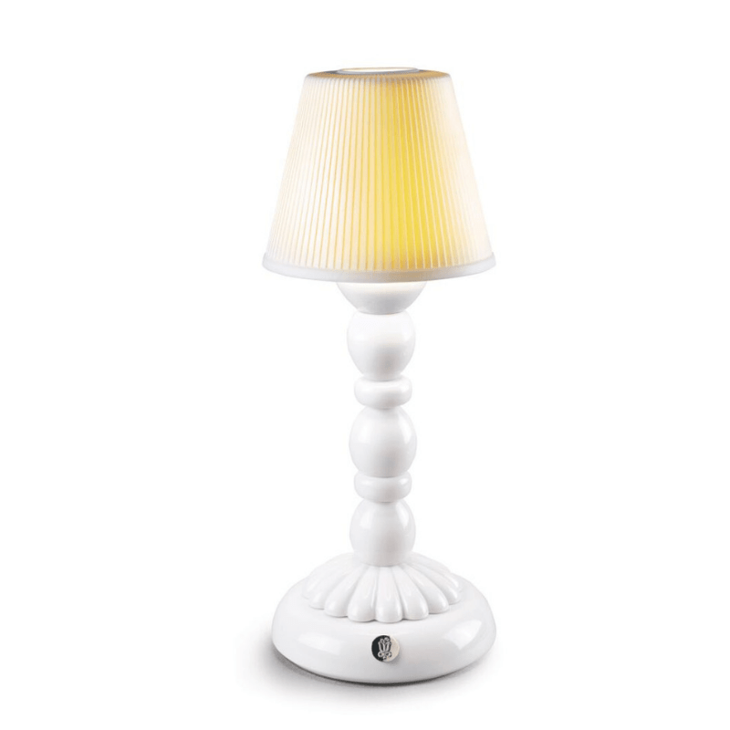 Lladro Lighting Default Lotus Firefly Table Lamp. Coral