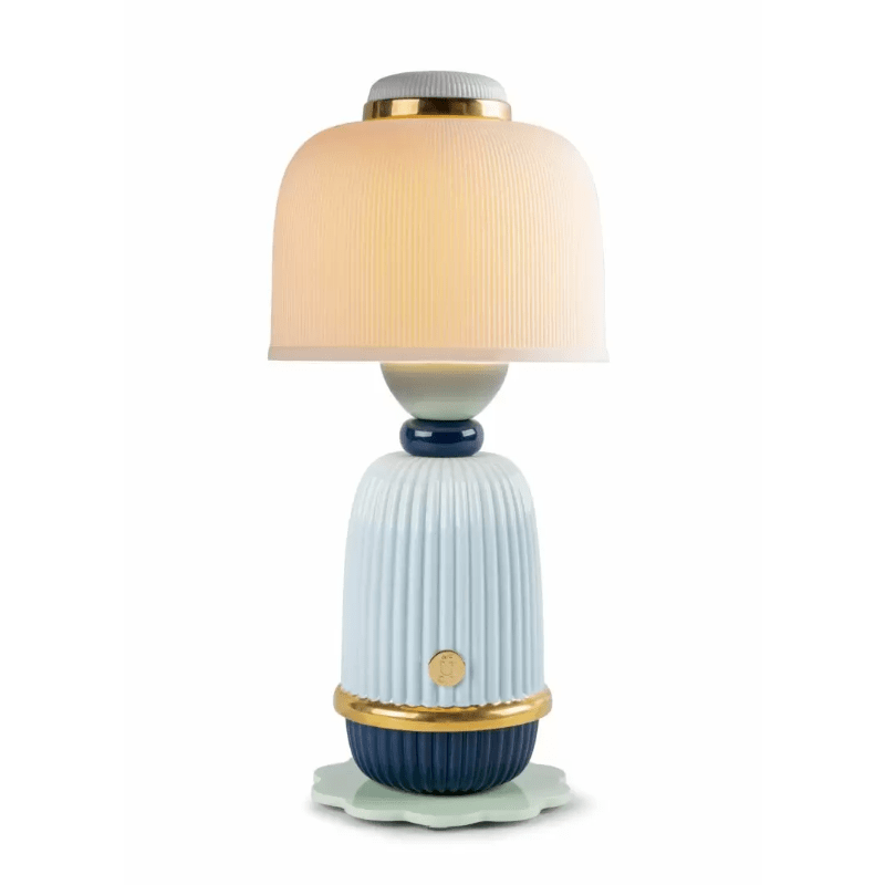 Lladro Lighting Kokeshi Lamp - Blue