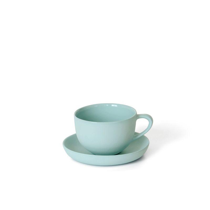 MUD Australia Tea & Coffee Blue Round Teacup & Saucer