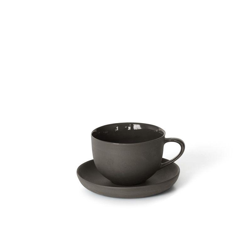 MUD Australia Tea & Coffee Slate Round Teacup & Saucer